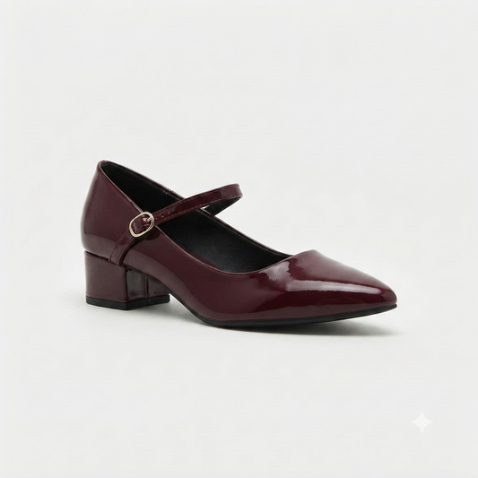 Urban Zone Patent Strap Burgundy