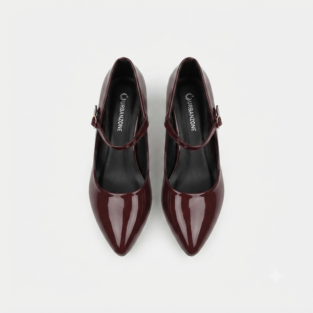 Urban Zone Patent Strap Burgundy
