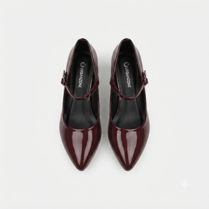 Urban Zone Patent Strap Burgundy