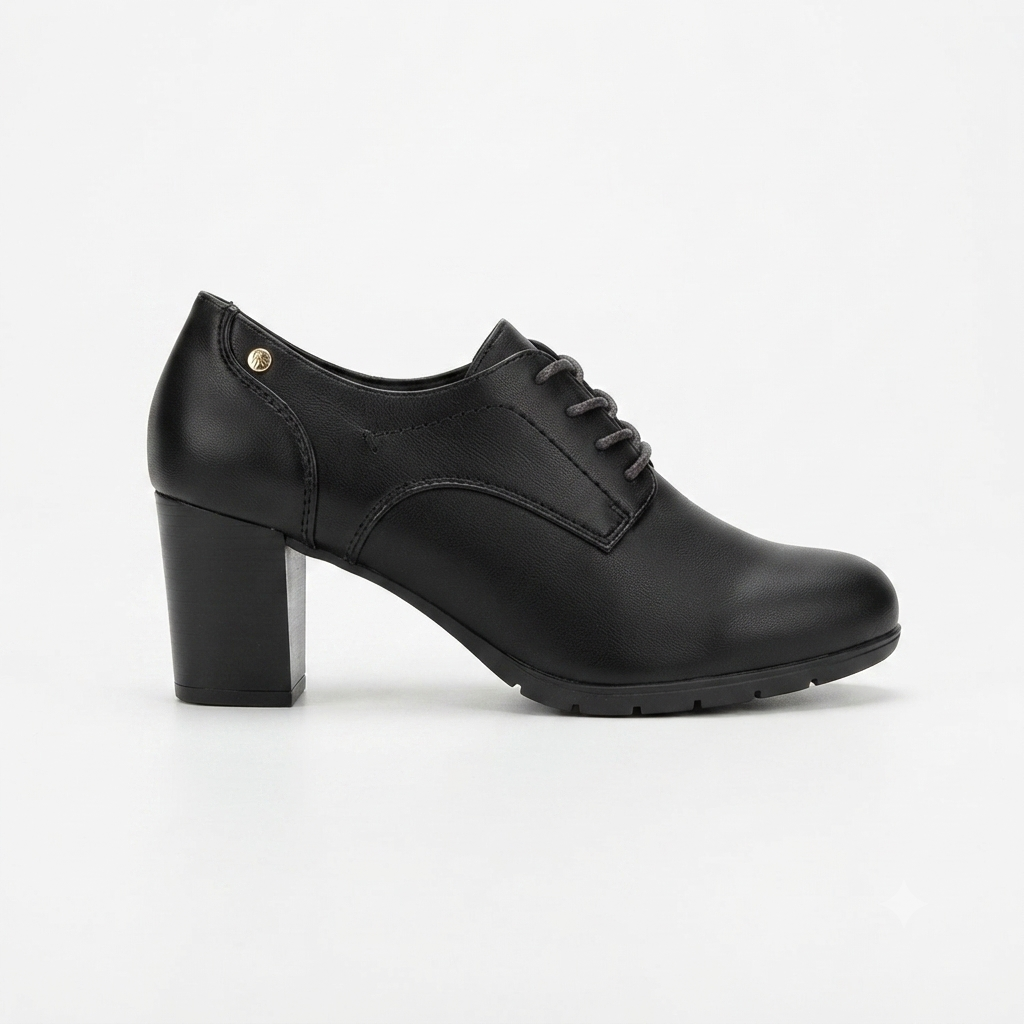 Foot Flex Lacey Heel Black