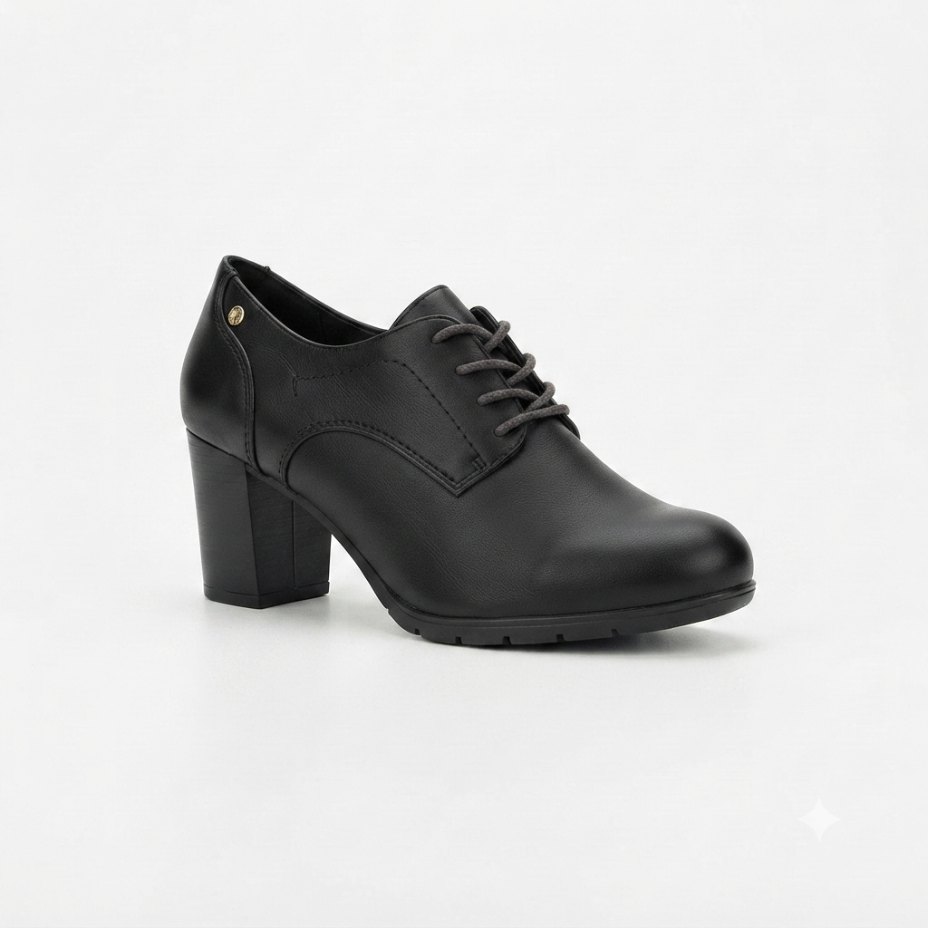 Foot Flex Lacey Heel Black