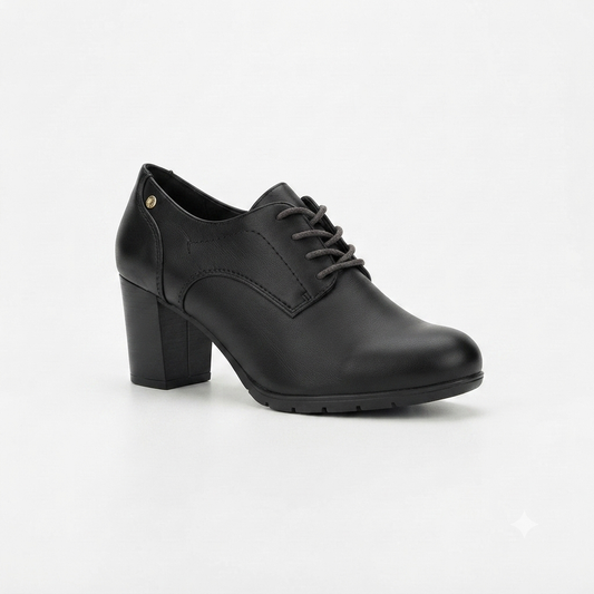 Foot Flex Lacey Heel Black
