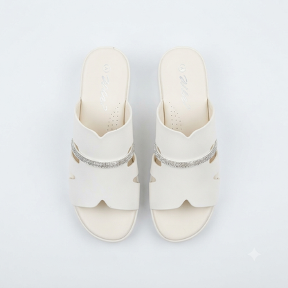 Why Valentina Wedge Sandal Cream