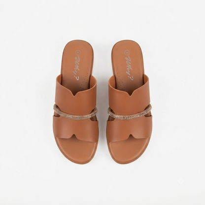 Why Valentina Wedge Sandal Tan