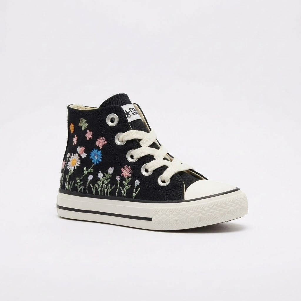 Soviet Kids Viper Floral Sneaker Black