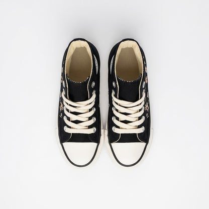 Soviet Kids Viper Floral Sneaker Black