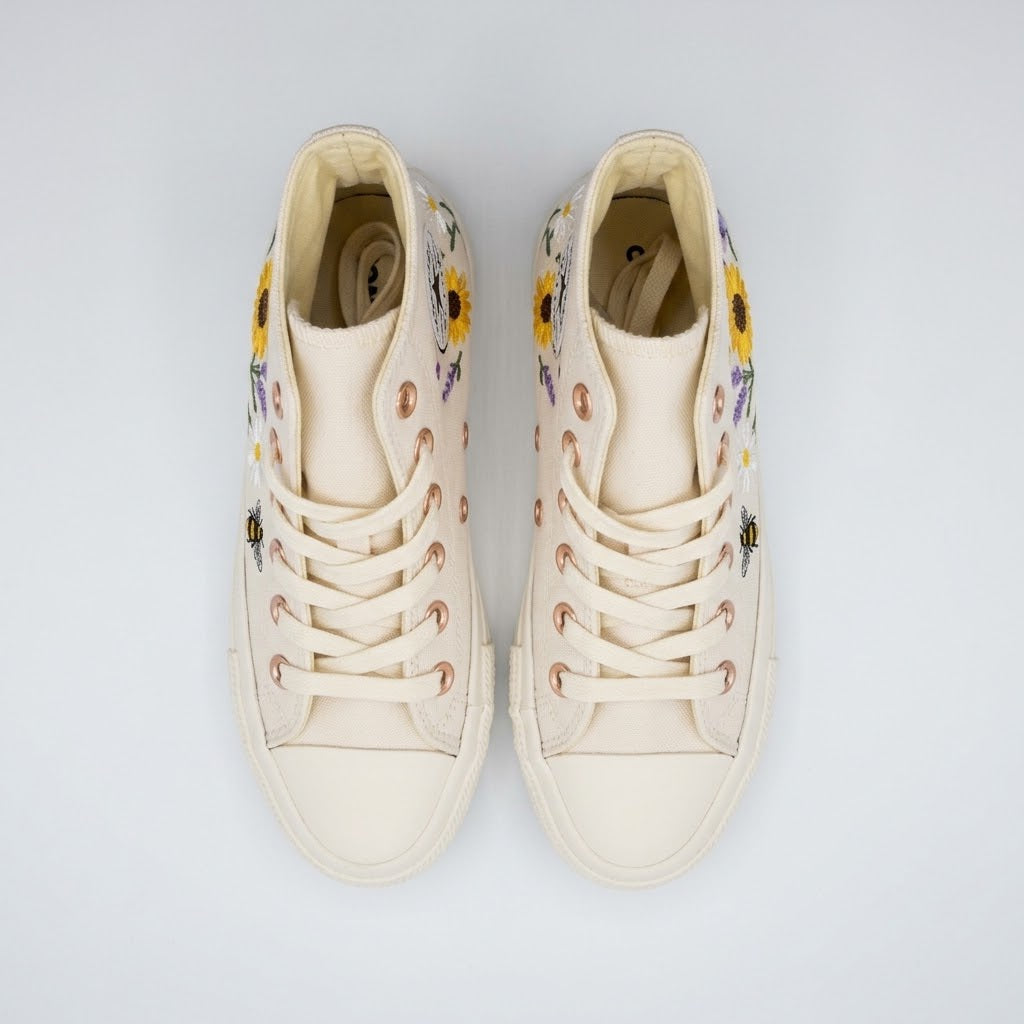 Soviet Kids Viper Floral Sneaker Beige