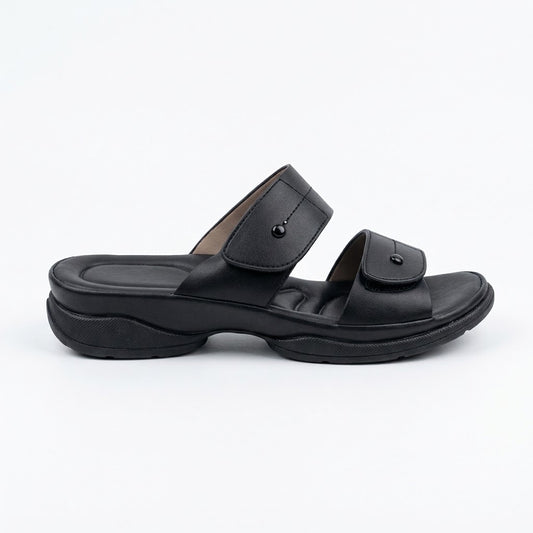 Why Double Strap Comfort Sandal Black