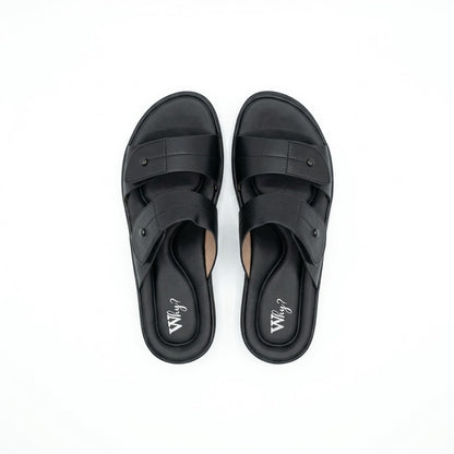 Why Double Strap Comfort Sandal Black