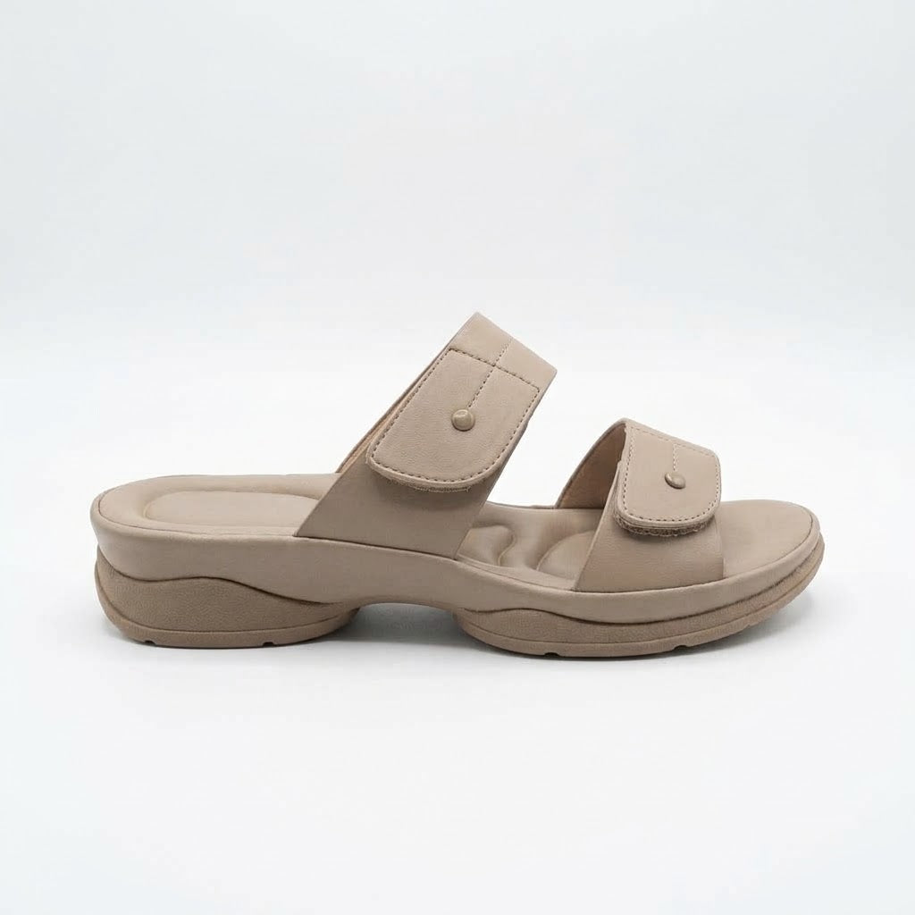 Why Double Strap Comfort Sandal Beige