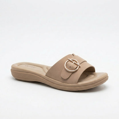 Why Comfort Ring Buckle Slide Beige.