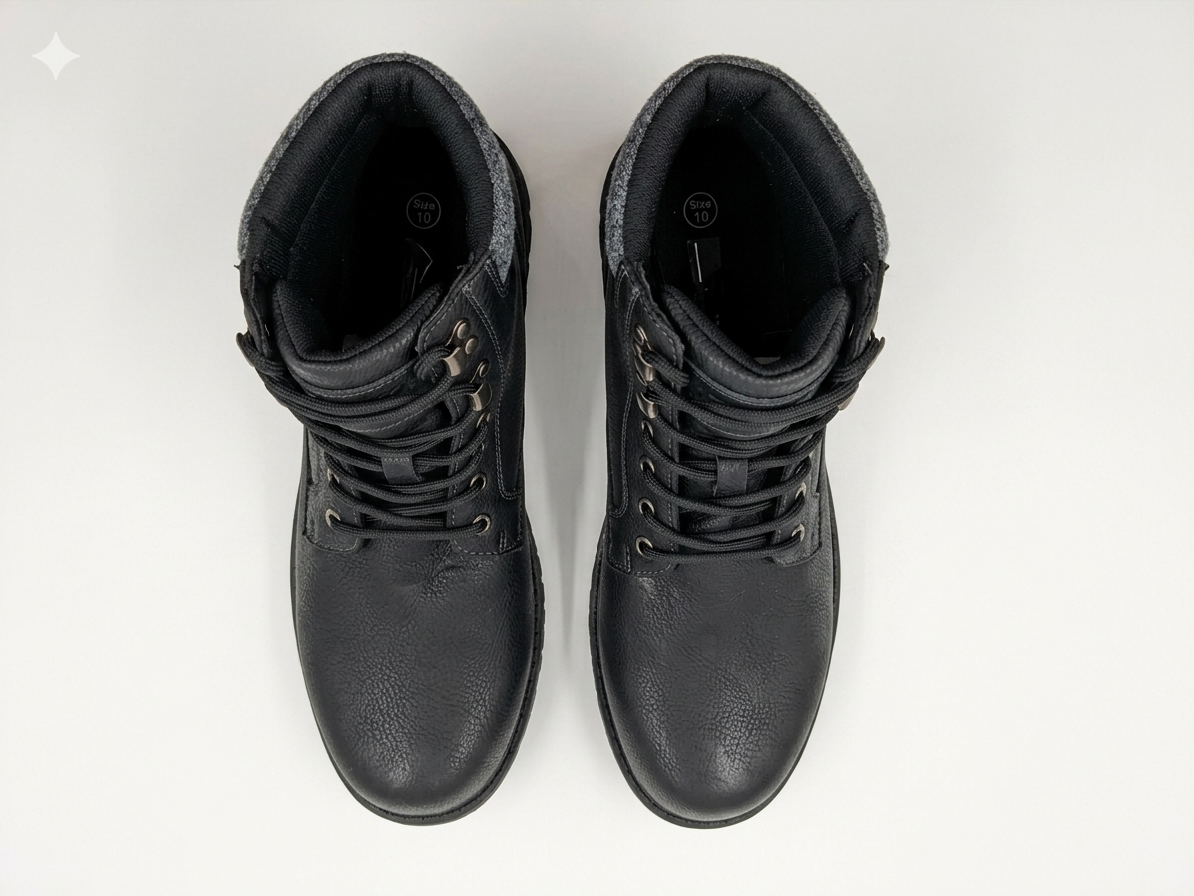 Why Mens Biker Boot Black