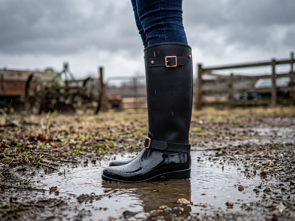 Miss Black Cloudy Gum Boot Black