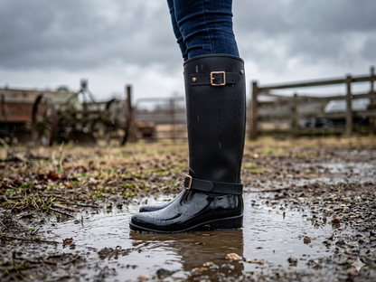 Miss Black Cloudy Gum Boot Black