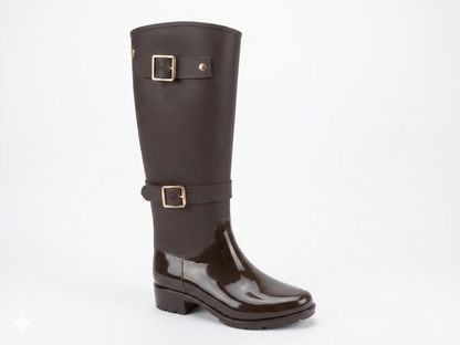 Miss Black Cloudy Gum Boot Brown
