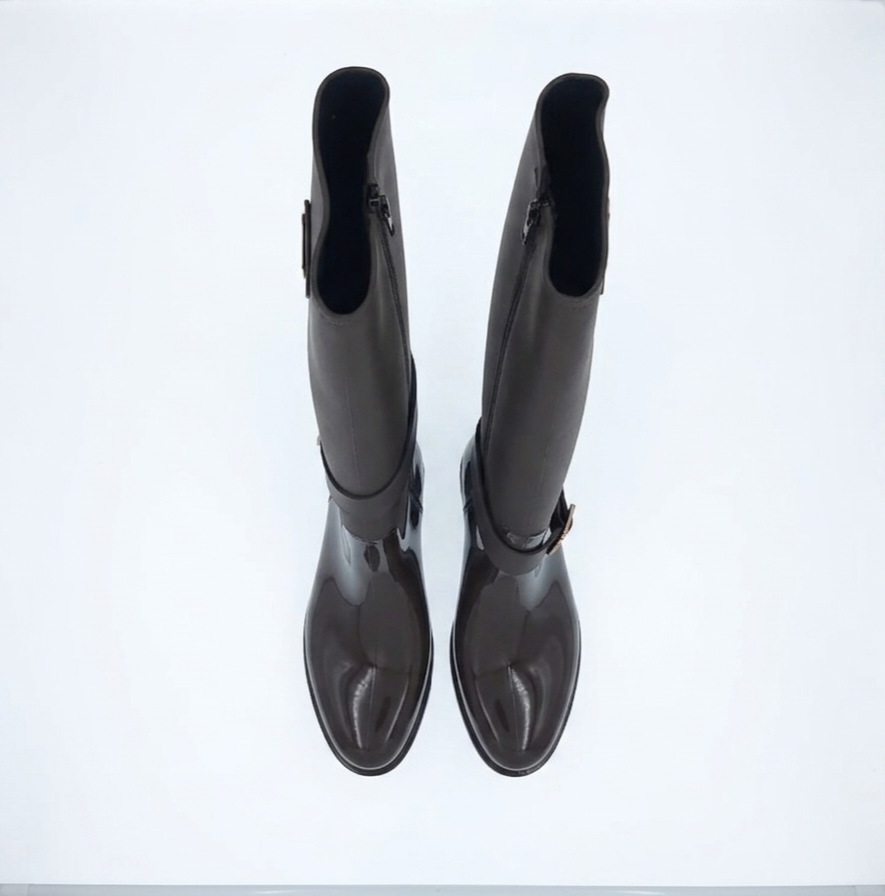 Miss Black Cloudy Gum Boot Brown