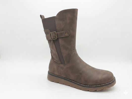 Why Wedge Short Zip Boot Taupe