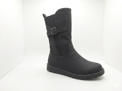 Why Wedge Short Zip Boot Black