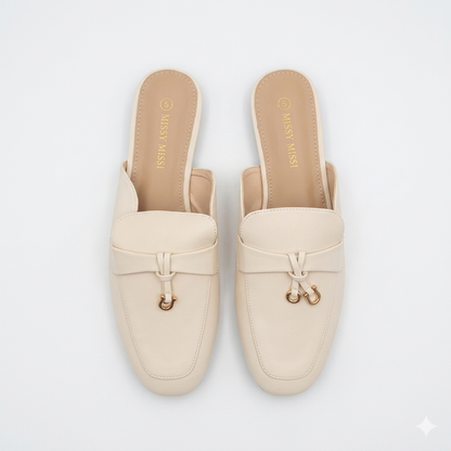 MM Hermes Mule Beige