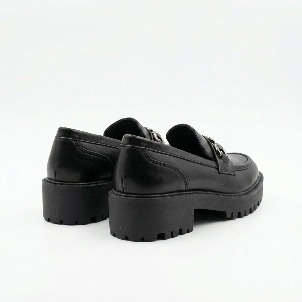 Missi Missi Chunky Loafer Chain Black