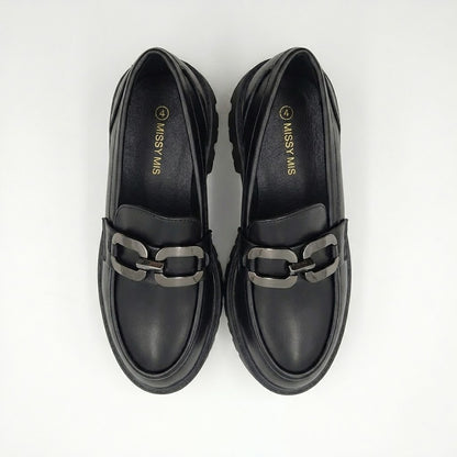 Missi Missi Chunky Loafer Chain Black