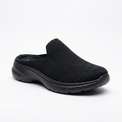 Foot Flex Open Back Slip On Black