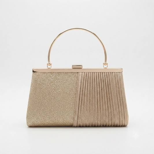 Evening Bag Clutch Handle Gold