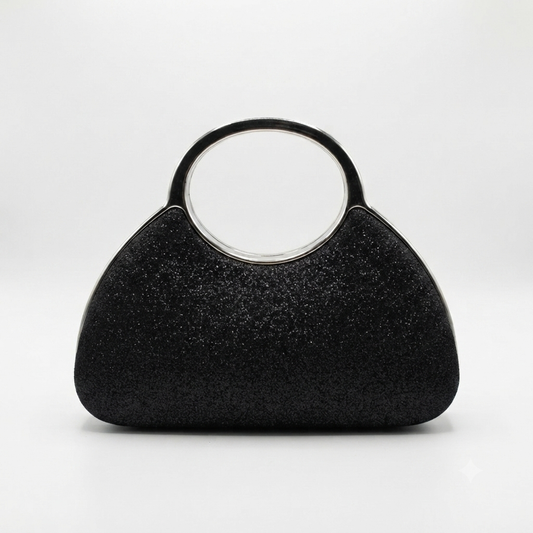 Evening Bag Clutch Handle Black