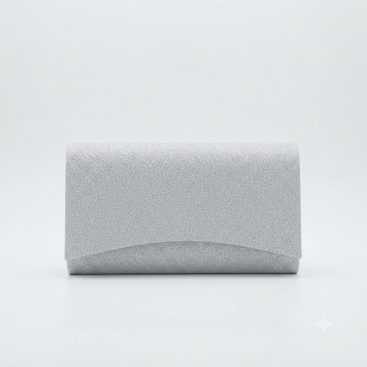 Evening Bag Clutch  Silver