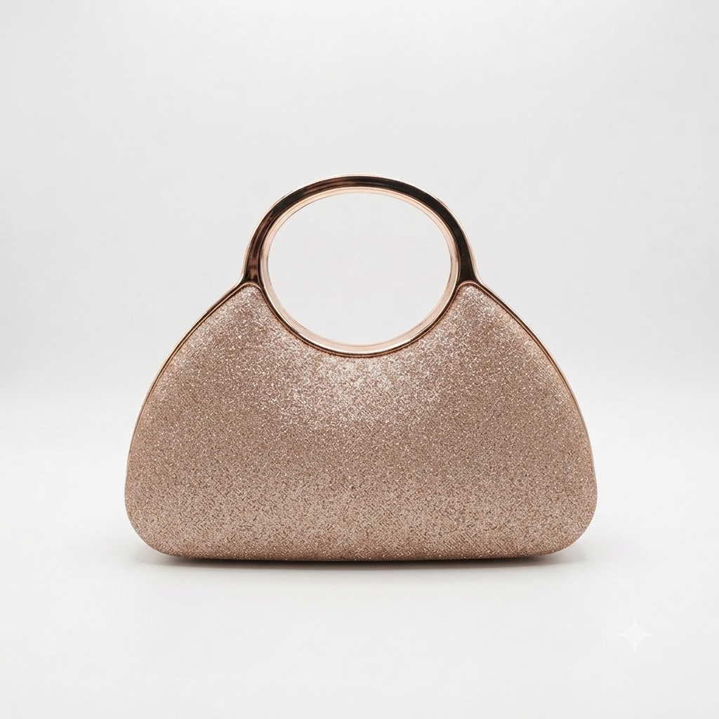 Evening Bag Clutch Handle Rosegold