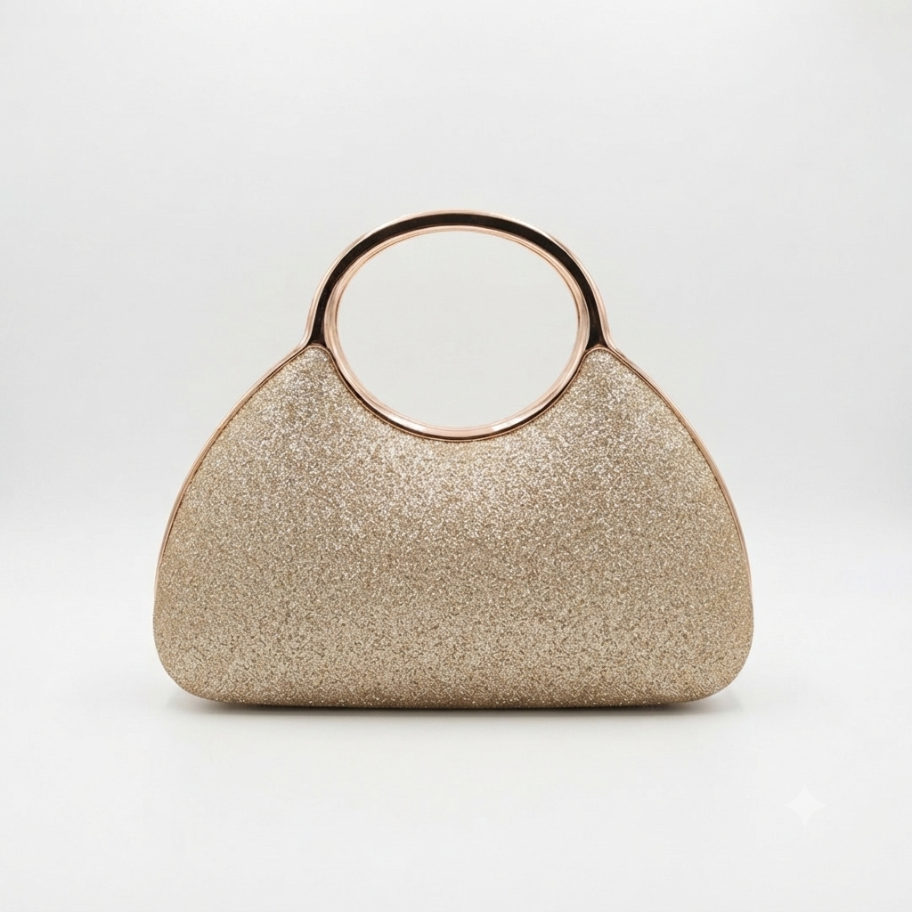 Evening Bag Clutch Handle Gold