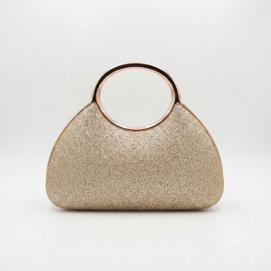 Evening Bag Clutch Handle Gold