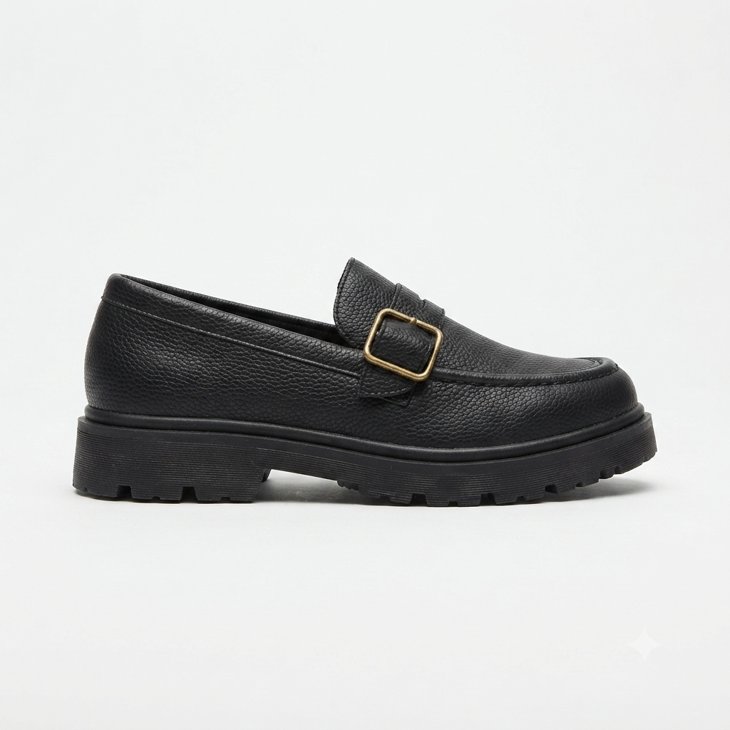 Klevas Youths Monk Buckle Strap Black