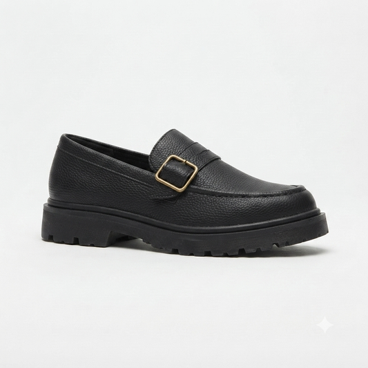 Klevas Youths Monk Buckle Strap Black