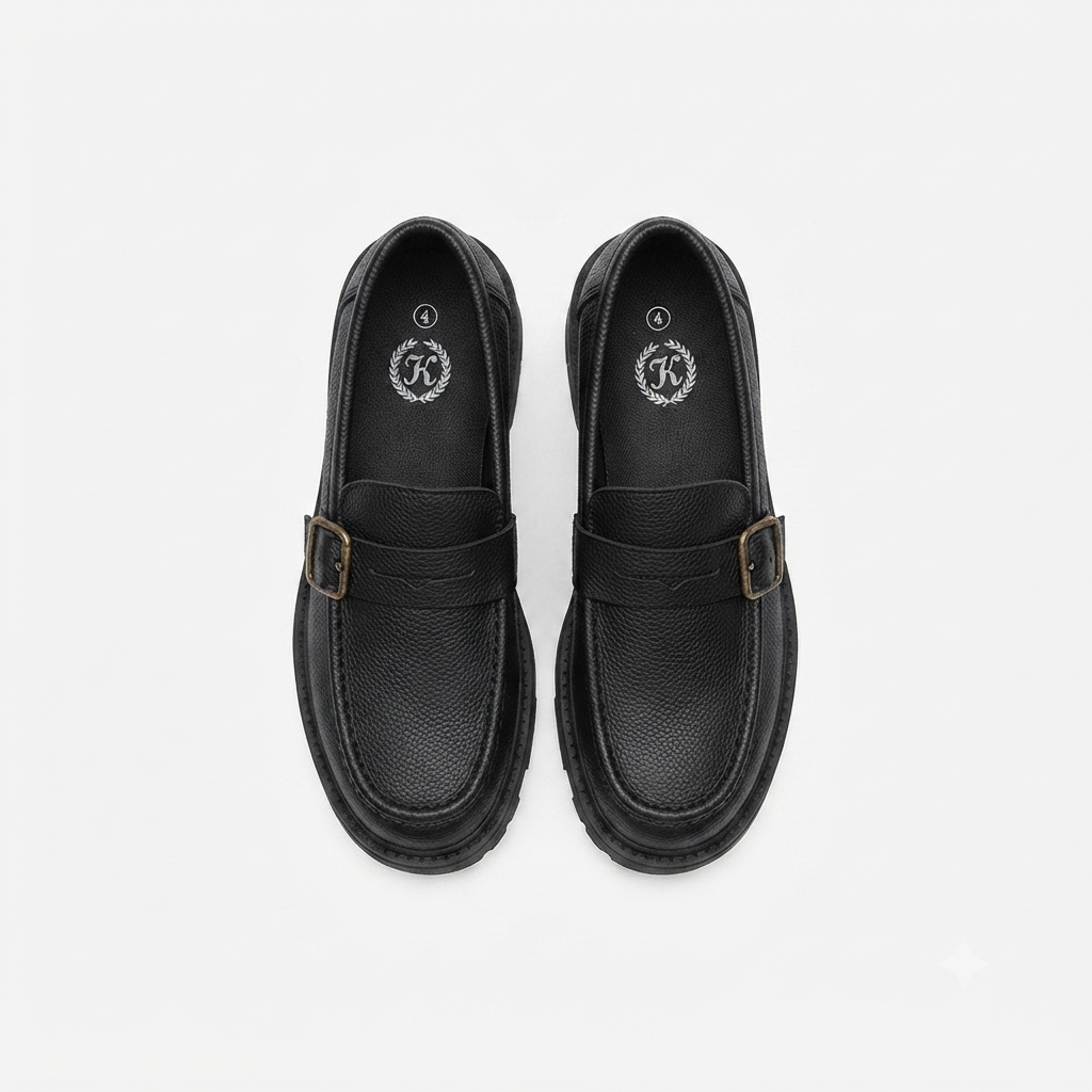 Klevas Youths Monk Buckle Strap Black