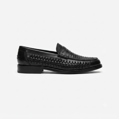 Filo Mens Weave Loafer Black