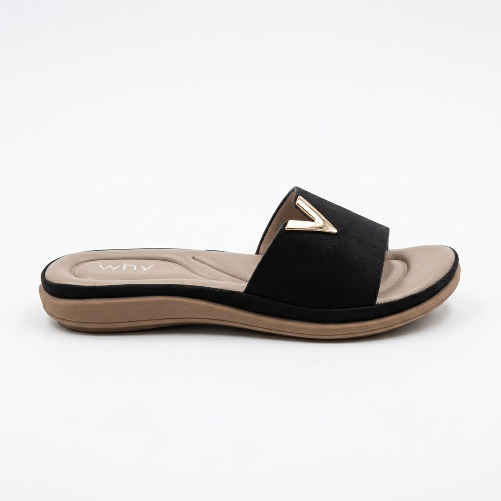 Why Comfort V slide Black