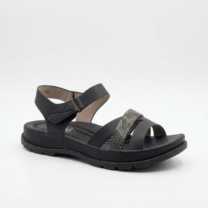 Why Python Comfort Sandal Black