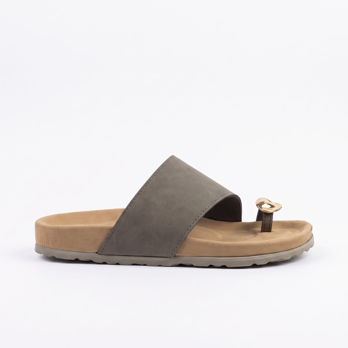 Awol Gold Toe Birken Sandal Olive