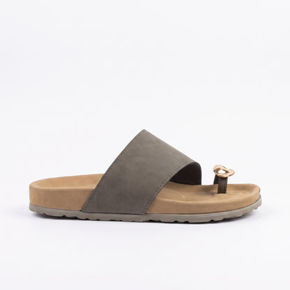Awol Gold Toe Birken Sandal Olive