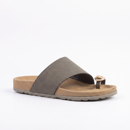 Awol Gold Toe Birken Sandal Olive