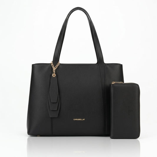 Chrisbella Black Hand Bag