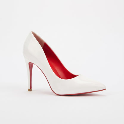 Missi Missi Patent Stiletto White