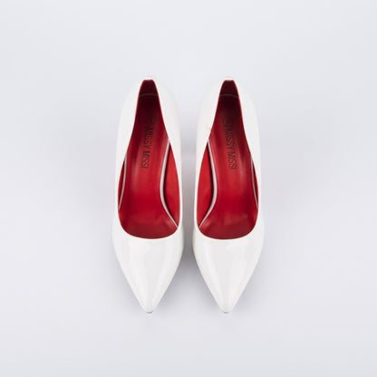 Missi Missi Patent Stiletto White