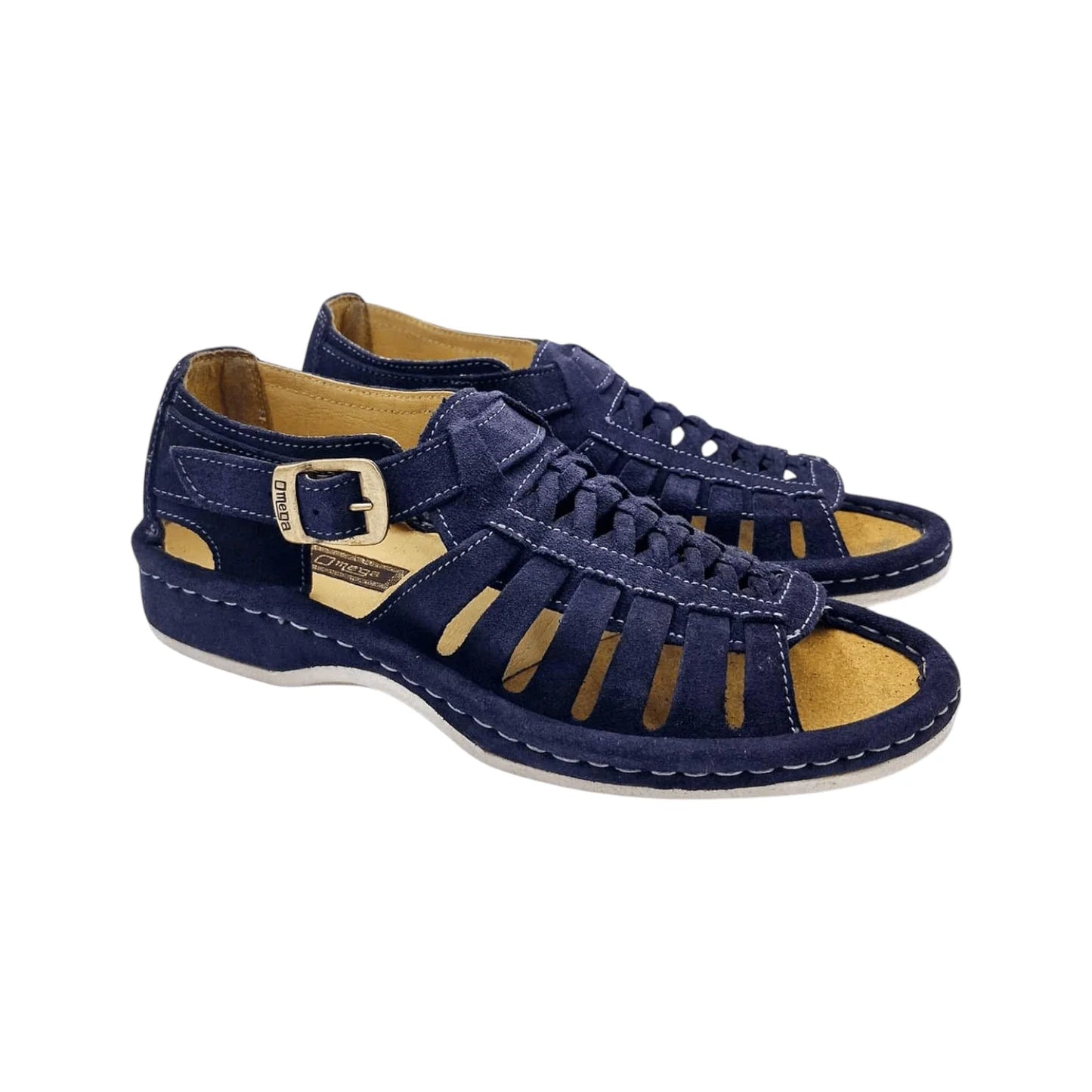 Omega Suede Sandal Navy