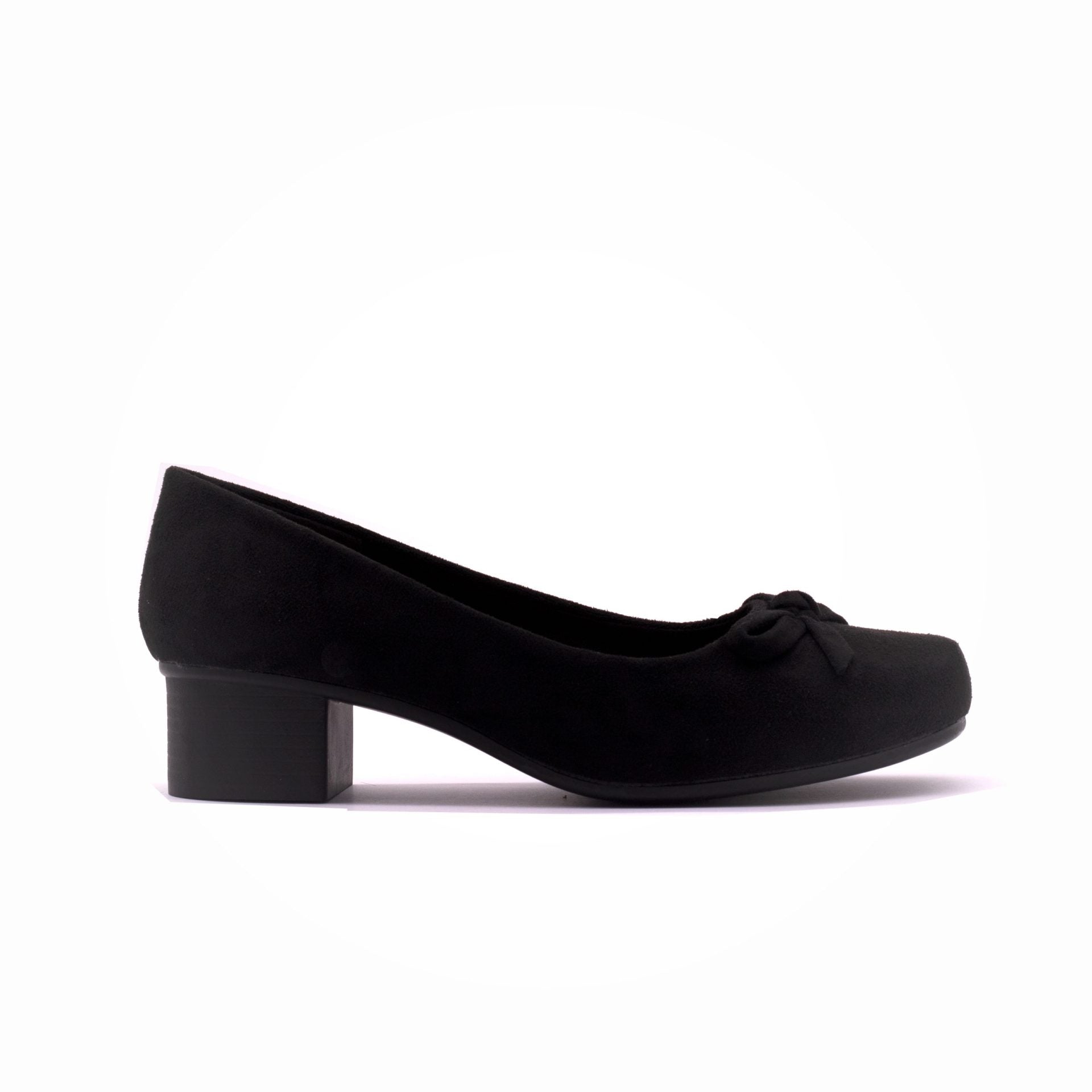 Why Noir Suede Bow Court - Image 2
