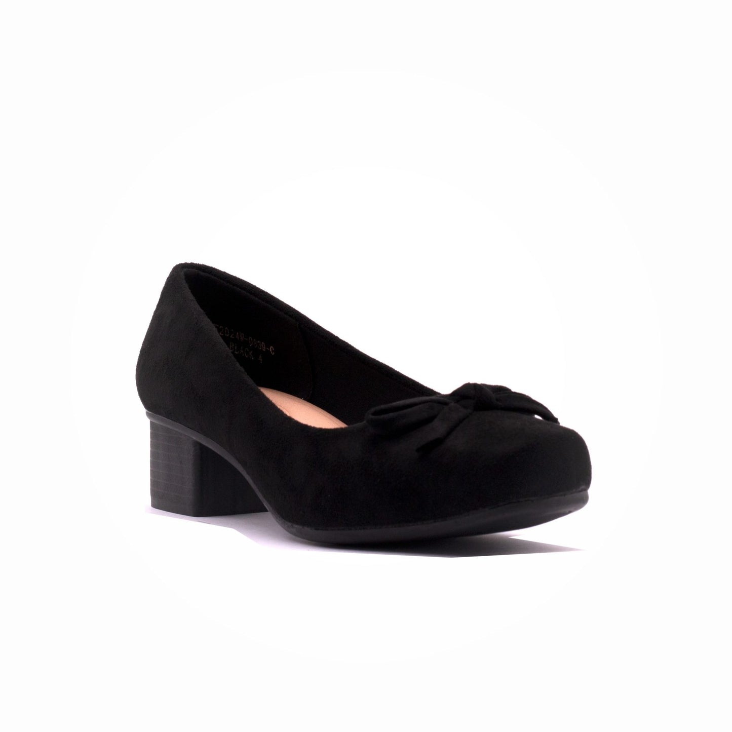 Why Noir Suede Bow Court