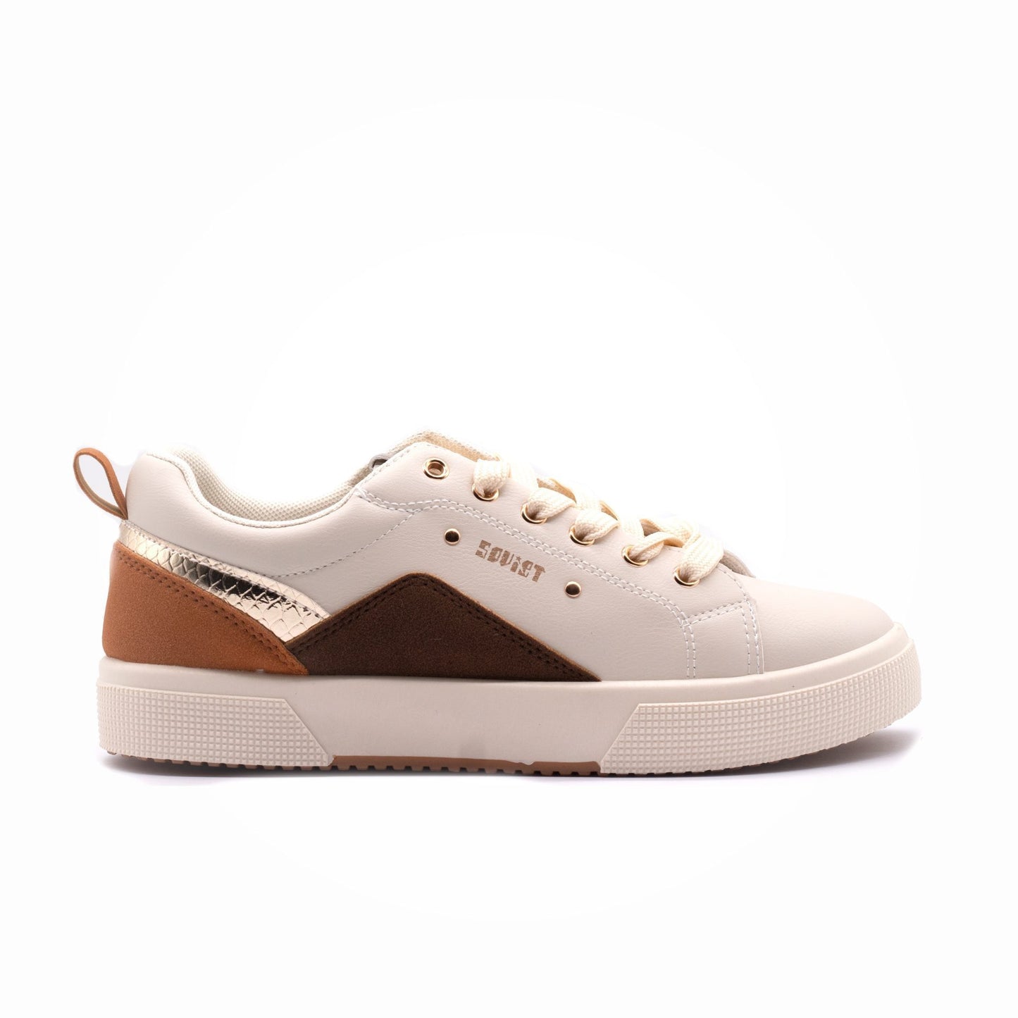 Soviet Ladies Coco Blanco Platform Sneaker Beige - Image 2