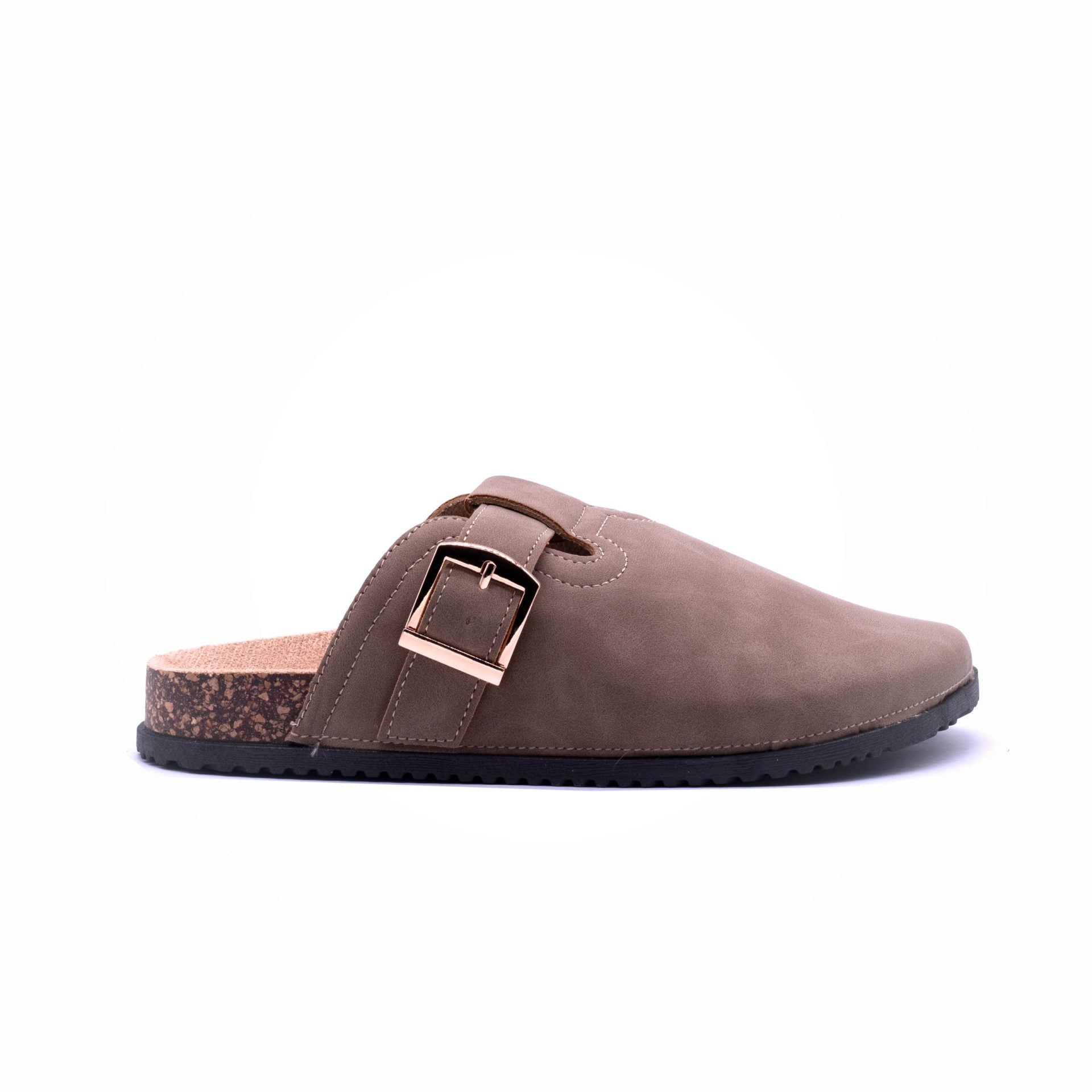 Awol Buckle Clog Taupe - Image 2