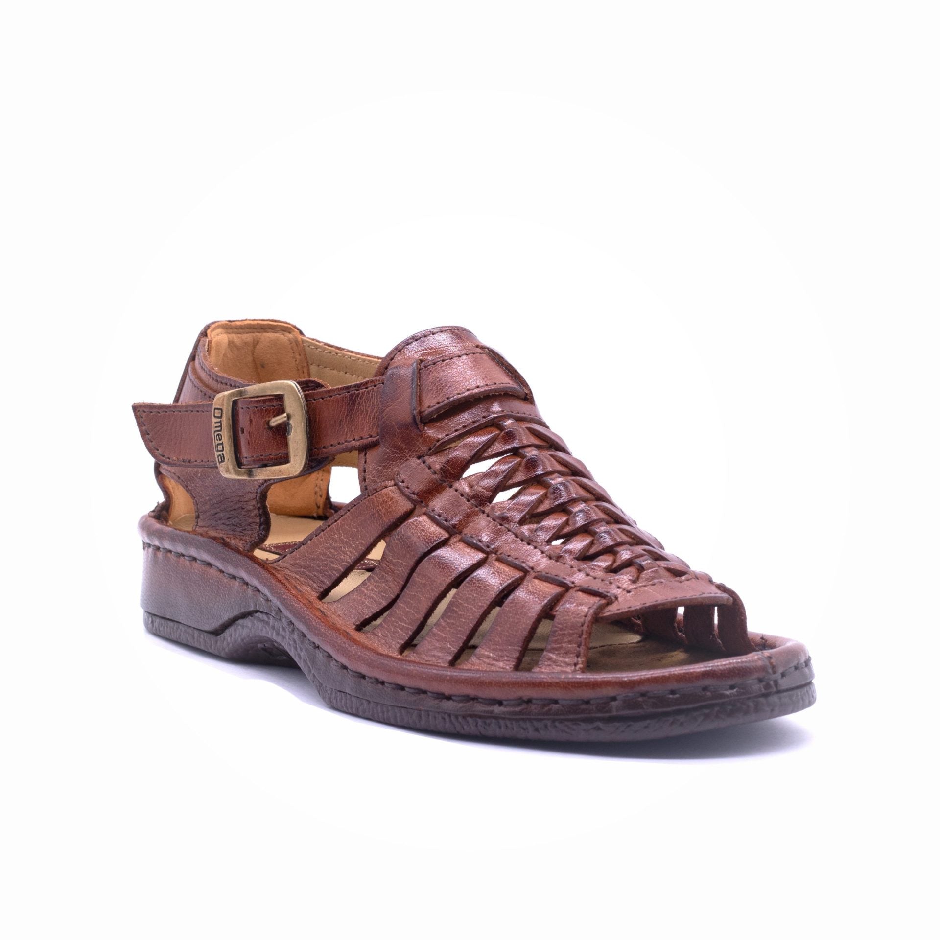 Omega Leather Sandal Tan
